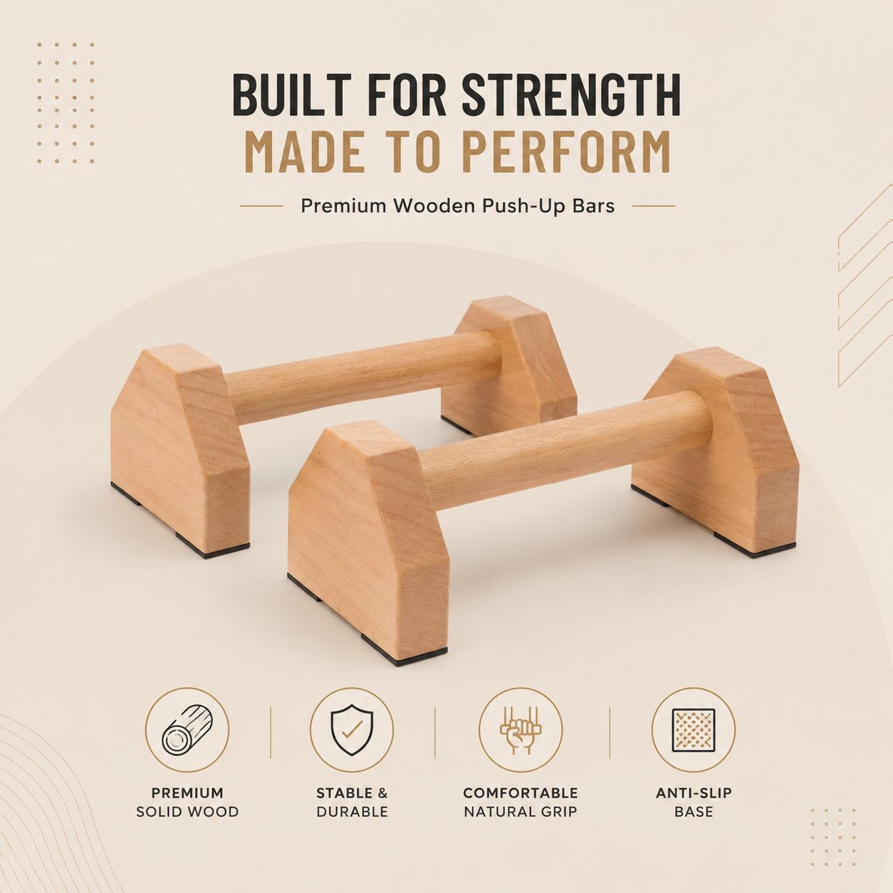 pushout pro wooden parallettes